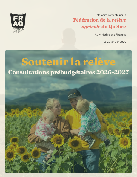 Soutenir la relève – Consultations prébudgétaires 2026-2027