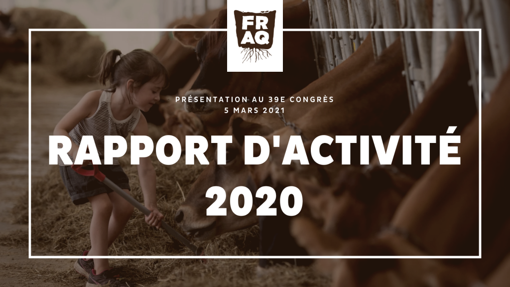 Rapport d'activité 39e Congrès 5 mars 2021